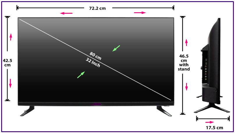 How Wide is a 32 Inch TV