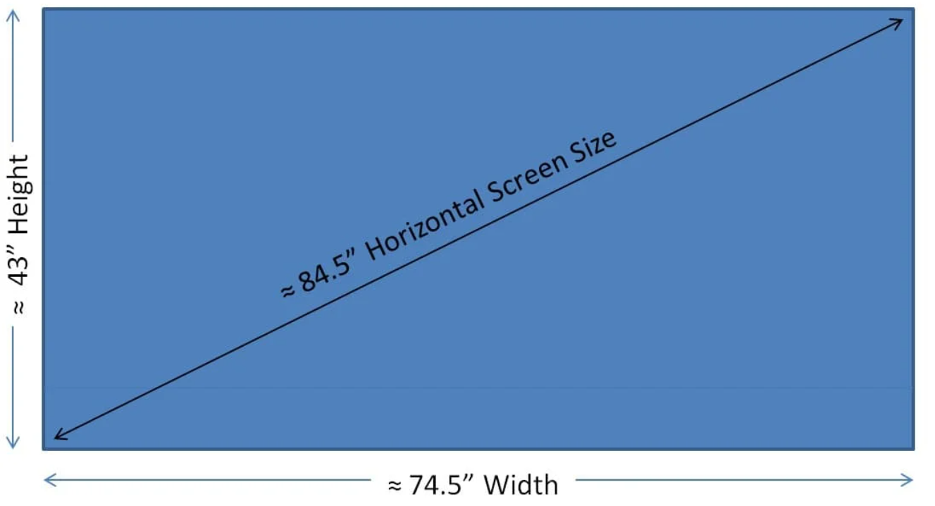 Wide 85-Inch TV